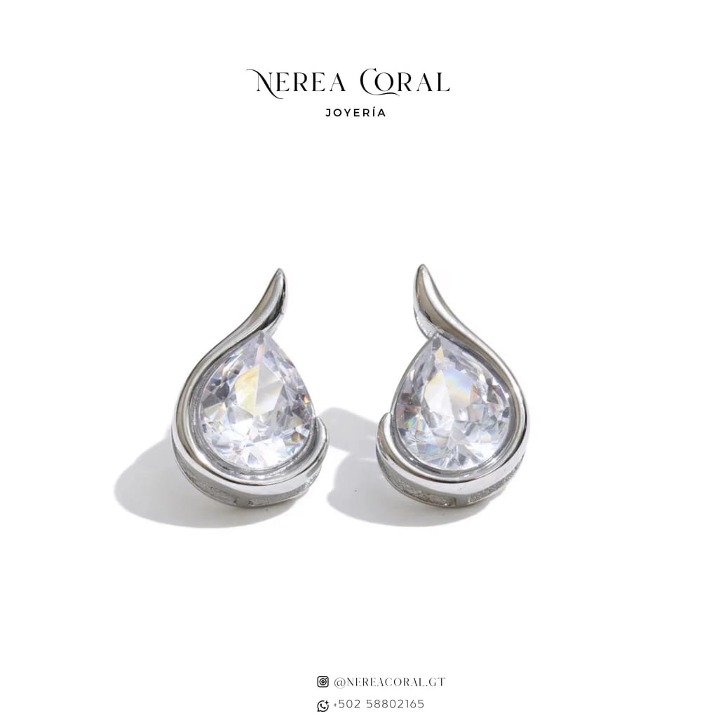 Joyería acero inoxidable zirconias Guatemala collar anillo arete 