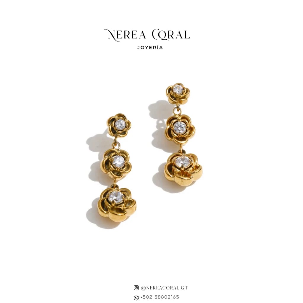 Joyería acero inoxidable zirconias Guatemala collar anillo arete