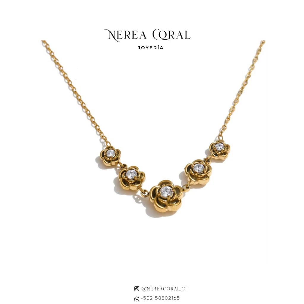 Joyería acero inoxidable zirconias Guatemala collar anillo arete