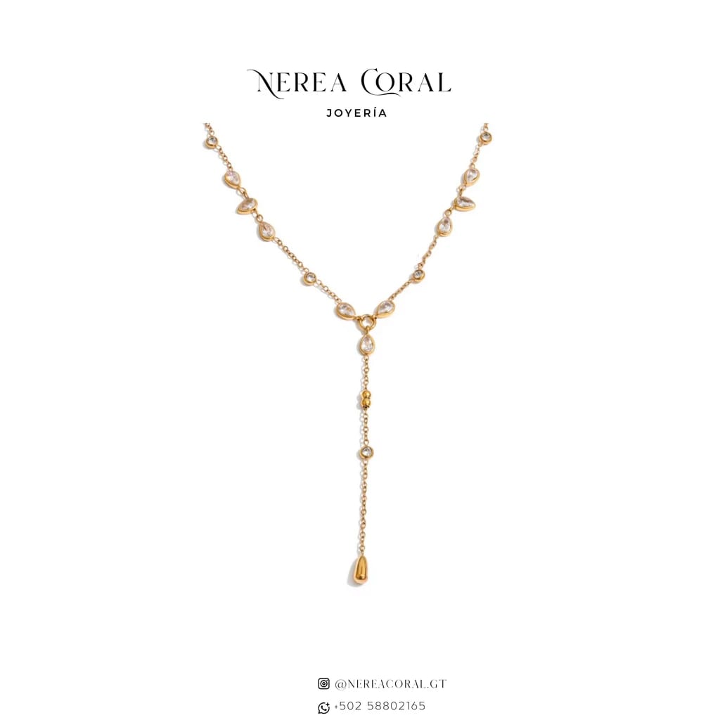 Joyería acero inoxidable zirconias Guatemala collar anillo arete