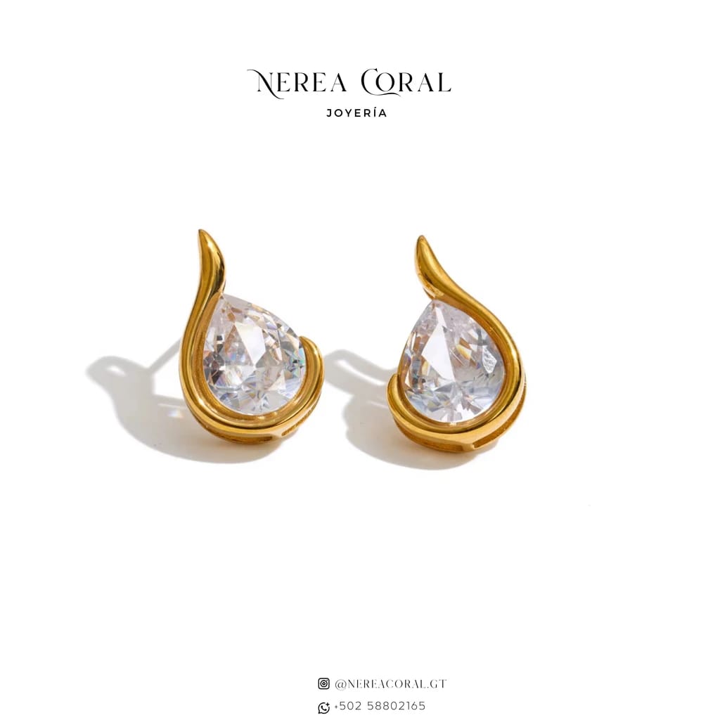 Joyería acero inoxidable zirconias Guatemala collar anillo arete