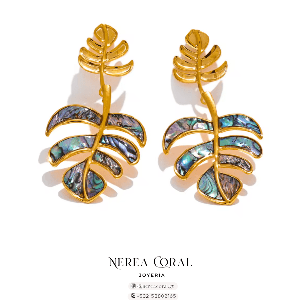 Aretes hoja dorada De venta en GuatemalaAretes hoja dorada