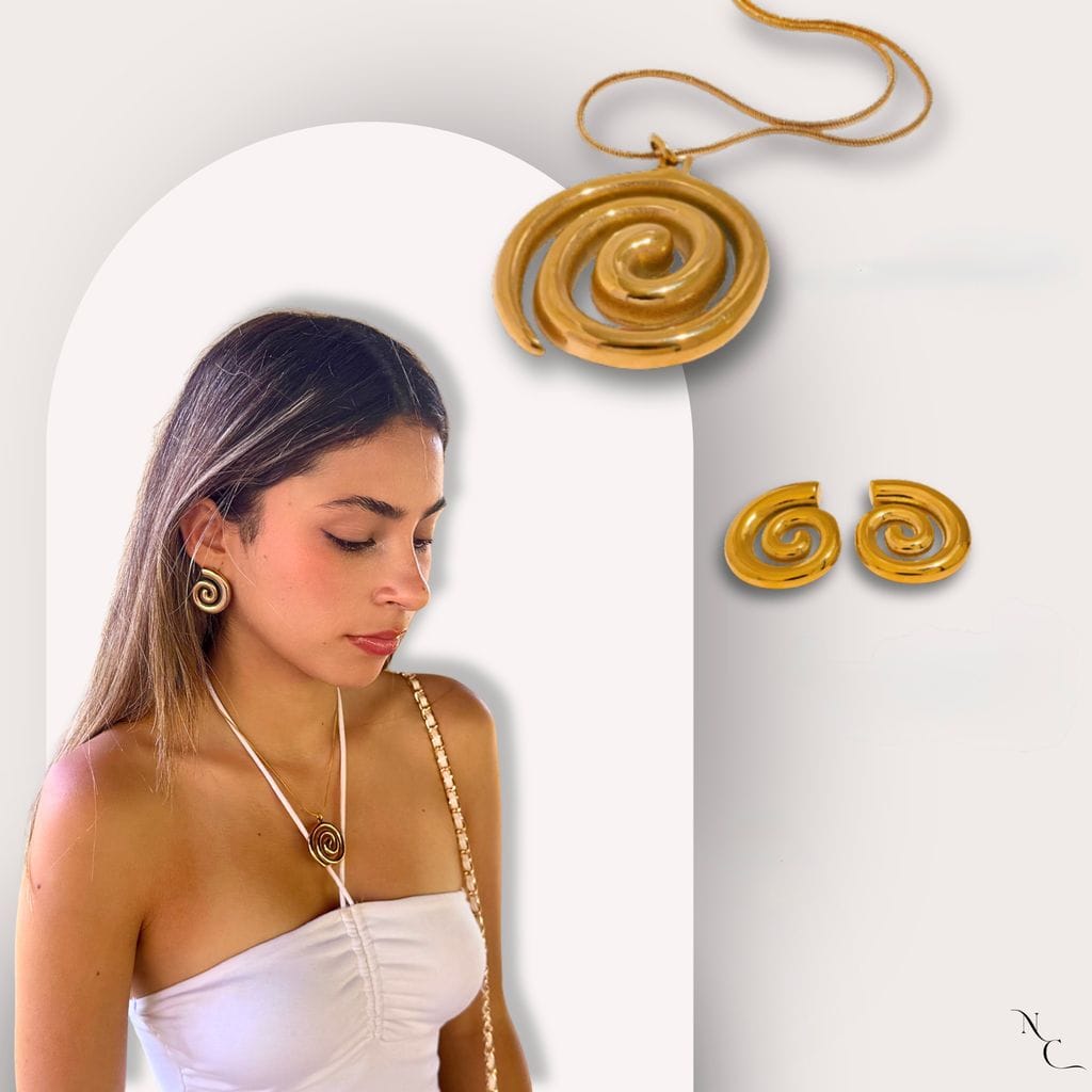 Joyería Guatemala collar y aretes